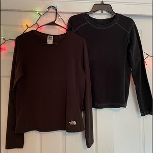 The North Face long sleeve t-shirt/base layer bundle of 2.